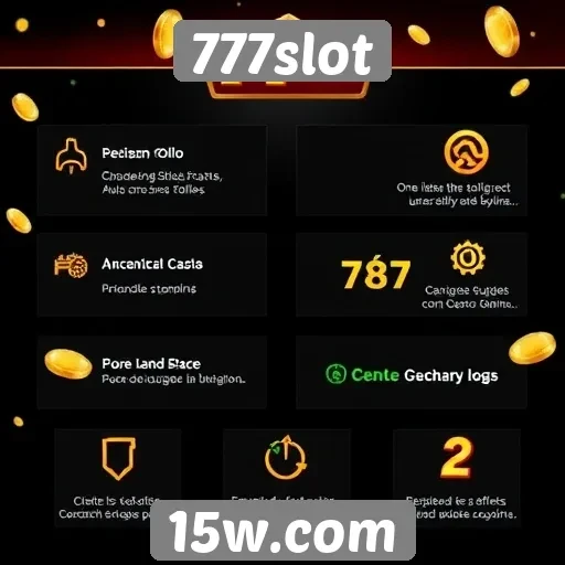 Análise das funcionalidades principais do site 777slot
